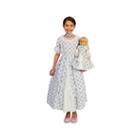 Fancy Early American Child Dress With Matching 18 Doll Costume