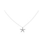 1/8 Ct. T.w. Diamond 14k White Gold Starfish Pendant Necklace