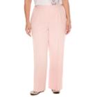 Alfred Dunner Rose Hill Woven Flat Front Pants-plus Short