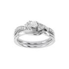 Lumastar 1/3 Ct. T.w. Diamond 14k White Gold Bridal Ring Set