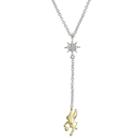 Disney Disney Womens Clear Tinker Bell Pendant Necklace