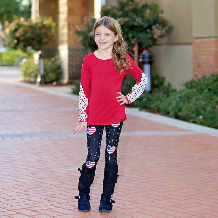 Mayah Kay Fashion Patriotic Leggings
