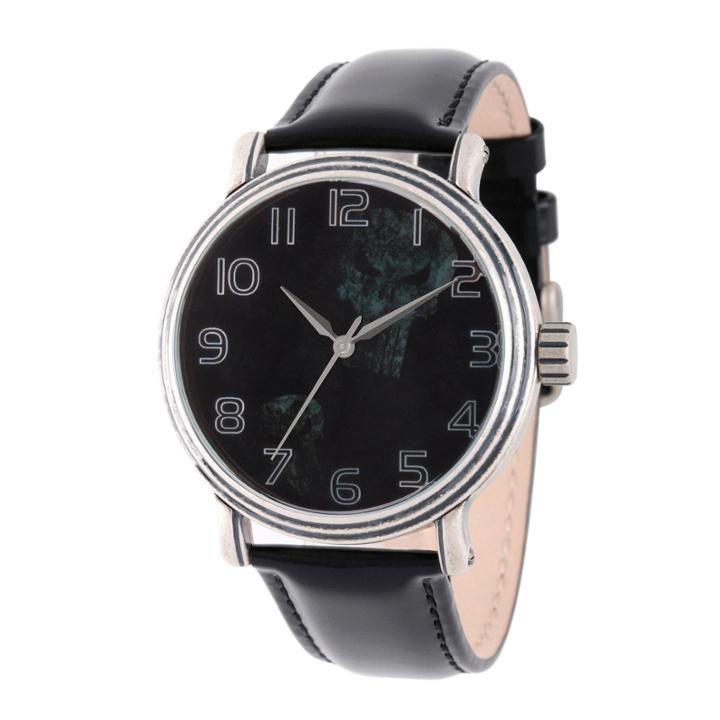 Marvel Mens Black Strap Watch-wma000200