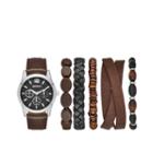 Arizona Mens Brown 6-pc. Watch Boxed Set-fmdarz542