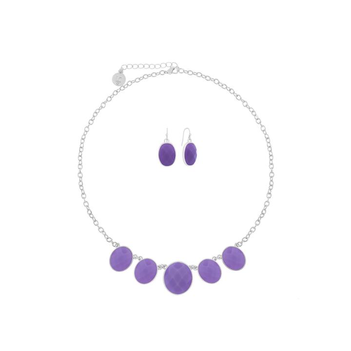 Liz Claiborne Womens 2-pc. Purple Jewelry Set