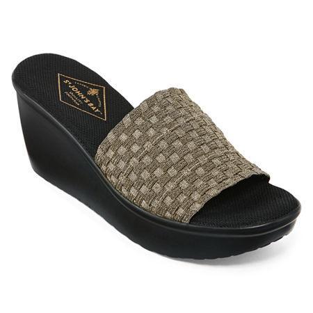 St. Johns Bay Karla Wedge Slide Sandals