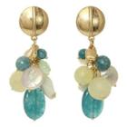 Rox By Alexa Gold-tone Chunky Gemstone Earrings