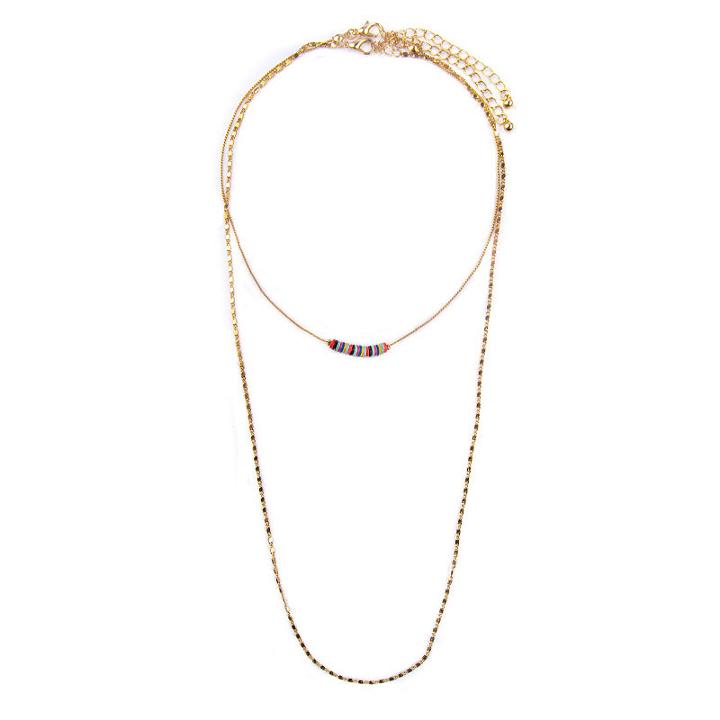 Arizona Womens 2-pack Brass Necklace Set