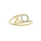 1/10 Ct. T.w. Diamond 10k Yellow Gold X And O Bypass Ring