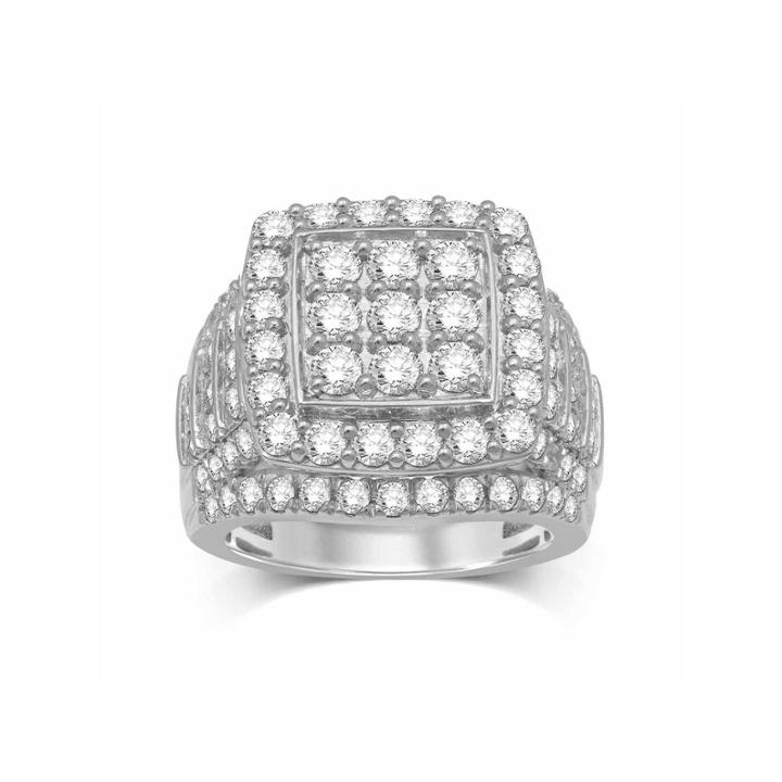 Modern Bride Signature Womens Genuine Round Diamond 10k Gold Engagement Ring
