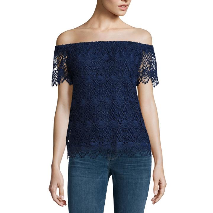 A.n.a Lace Off The Shoulder Blouse