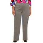 Alfred Dunner Closet Case Woven Flat Front Pants-plus