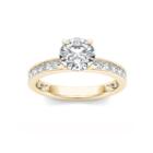 1 1/2 Ct. T.w. Round White Diamond 14k Gold Engagement Ring