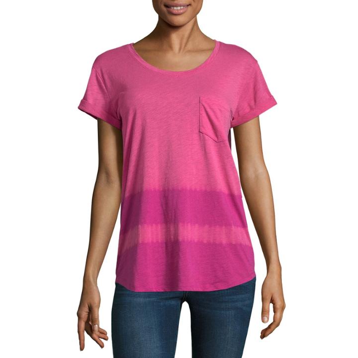 A.n.a Short Sleeve Crew Neck T-shirt-womens Petites