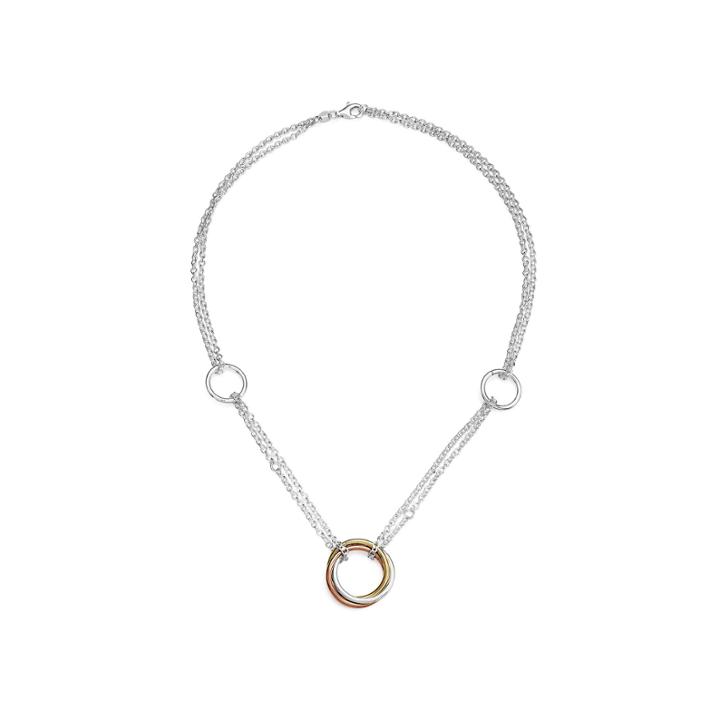 Womens 18 Inch Sterling Silver Link Necklace