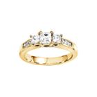 1 5/8 Ct. T.w. Diamond 14k Yellow Gold 3-stone Ring