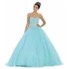 Elegant Strapless Prom & Quinceanera Formal Ball Gown - Juniors