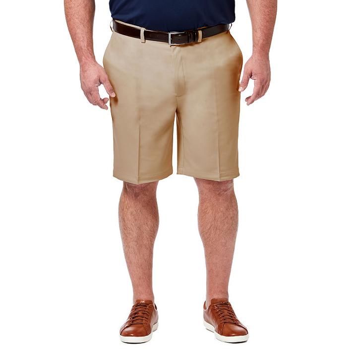 Haggar Chino Shorts-big And Tall