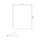 American Imaginations 14-in. W X 18-in. D Glass Top In Black Color