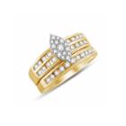 Womens 3/4 Ct. T.w. Genuine Diamond 10k Gold Bridal Set