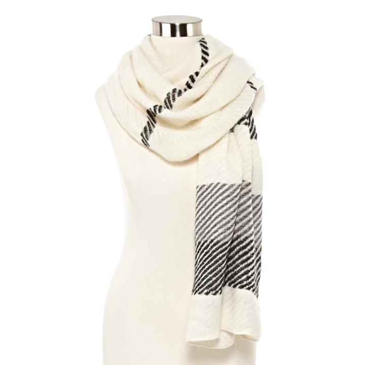 Cashmere-like Square Buffalo Infinity Scarf