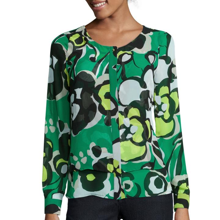 Worthington Long-sleeve High-low Peplum - Tall