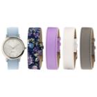 Interchangeable Band Womens Multicolor 5-pc. Watch Boxed Set-jcp2990sst
