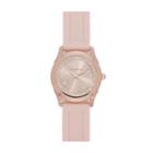 Liz Claiborne Womens Rose Pink Strap Watch