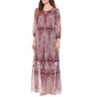 St. John's Bay Long Sleeve Paisley Maxi Dress