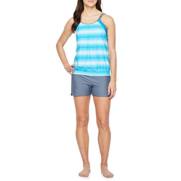 Free Country Blouson Swimsuit Top