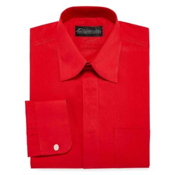 D'amante Curved-collar Long-sleeve Dress Shirt