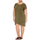 Xersion&trade; Short Sleeve Sweater Dress-plus