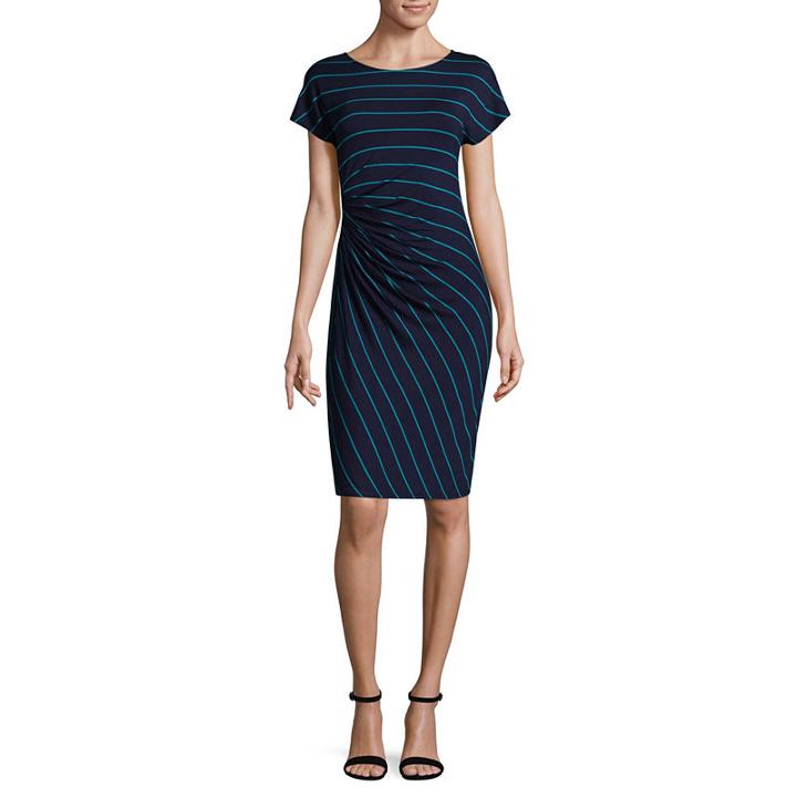 Stripe Side Pleated
