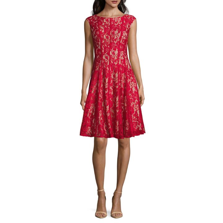 Danny & Nicole Sleeveless Fit & Flare Dress