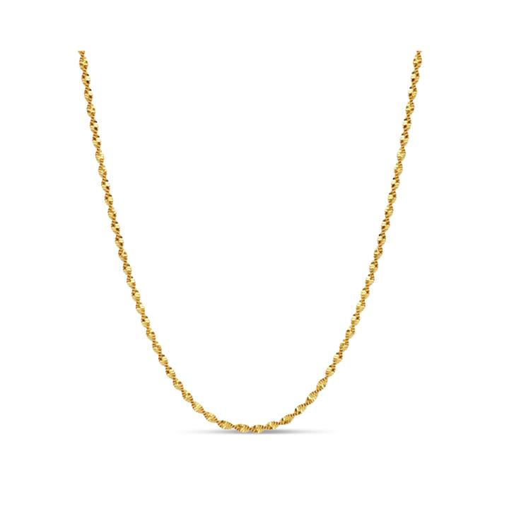Made In Italy Gold Over Silver 16 Inch Chain Necklace