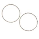 Nicole By Nicole Miller 44mm Hoop Earrings