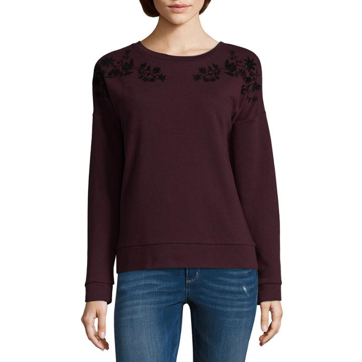 St. John's Bay Long Sleeve Sweatshirt-talls