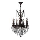 Versailles Collection 8 Light Flemish Brass Finishand Clear Crystal Chandelier