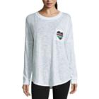 Flirtitude Long Sleeve Drop Shoulder Graphic T-shirt