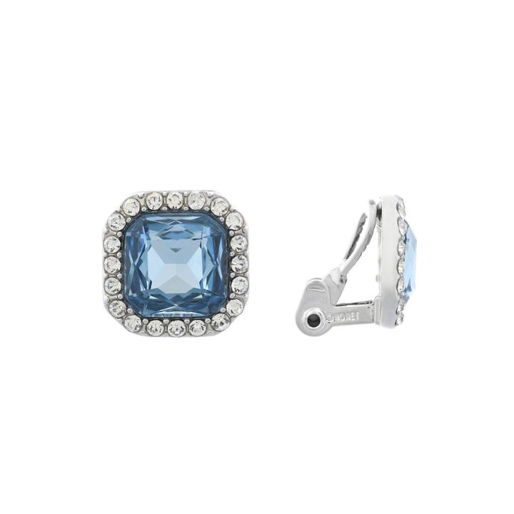 Monet Blue And Silvertone Clip Earring