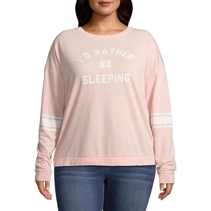 I'd Rather Be Sleeping Sweatshirt - Juniors Plu