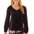 Decree Long-sleeve Woven Blouse