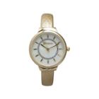 Olivia Pratt Metallic Womens Gold Tone Bangle Watch-13990