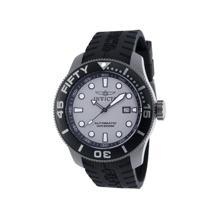 Invicta Mens Black Strap Watch-20520
