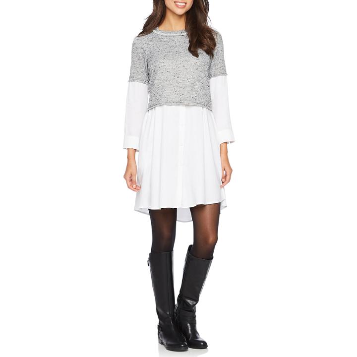 Vivi By Violet Weekend Long Sleeve Shift Dress