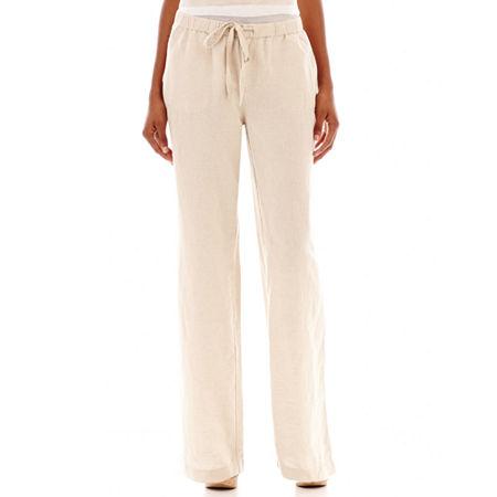 Liz Claiborne Wide-leg Linen Pants