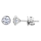 3/4 Ct. T.w. Genuine White Diamond 14k Gold 5.6mm Round Stud Earrings