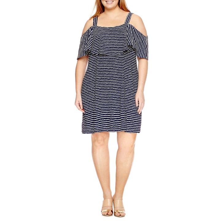 Robbie Bee Short Sleeve Sheath Dress-plus