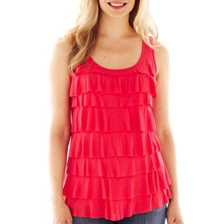 Liz Claiborne Tiered Tank Top - Petite
