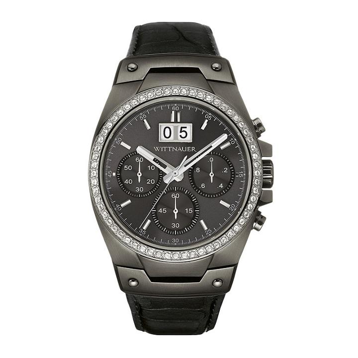 Wittnauer Mens Black Strap Watch-wn1012